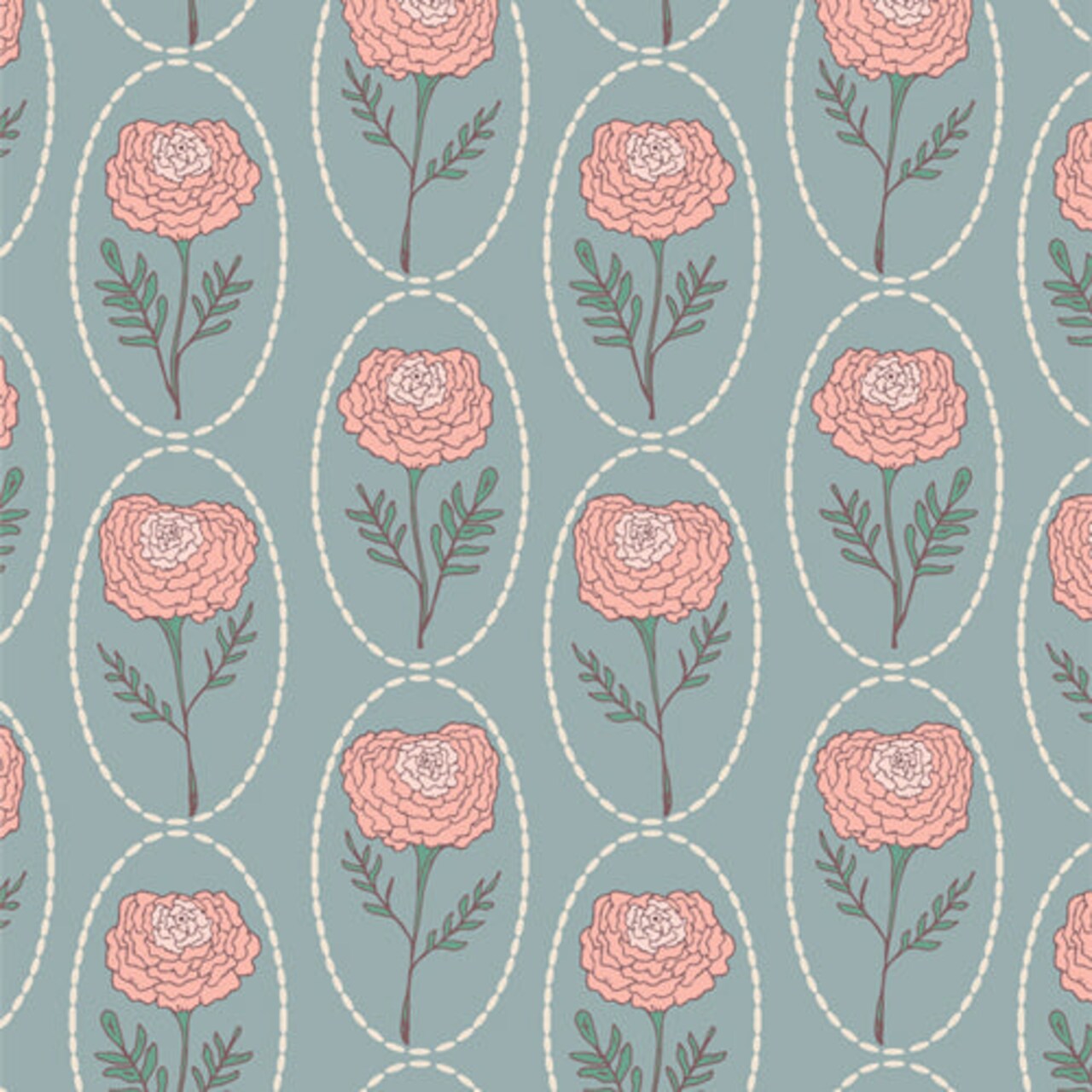 Fabric Art Gallery Marigold Charm GeoBloom by the Quarter Yard SBC-GB-1052